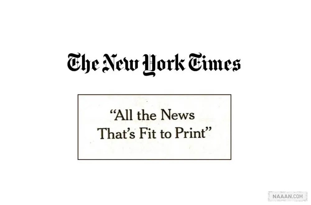 All the news that's fit to print