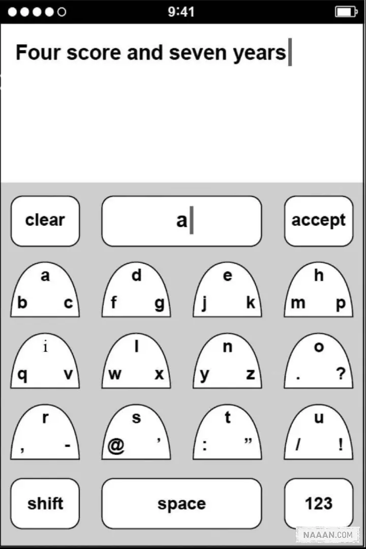 Blob 键盘设计示意