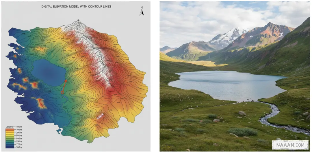 从等高线直接绘制出真实地理地貌