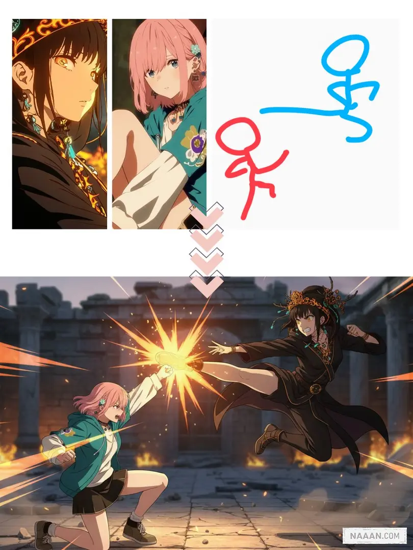 「拼接」人物动作