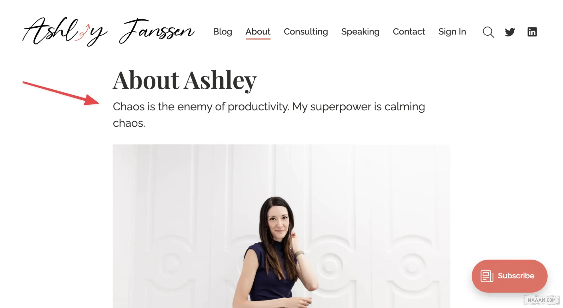 Ghost user value example